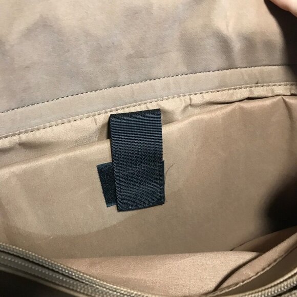 Bently Leather Mia & Luca Messenger Bag Purse Tan Shoulder Strap 18 X 11" Large - Picture 15 of 16